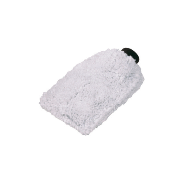 Chenille Wash Glove - White